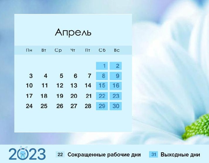 Календарь предпринимателя 2023: сроки отчетности и даты уплаты налогов на апрель